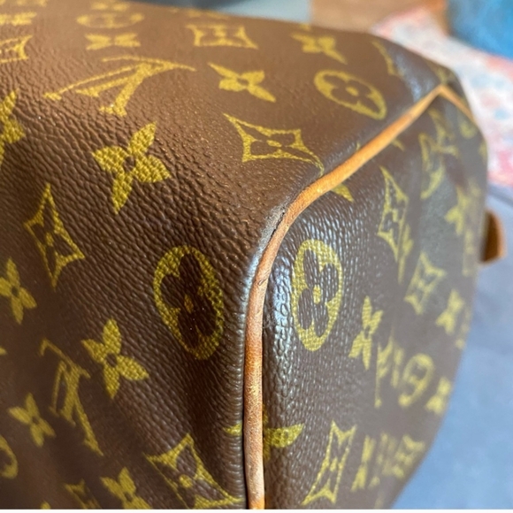 LOUIS VUITTON Vintage Monogram Speedy 40 Boston Bag Travel Weekender - Picture 6 of 15